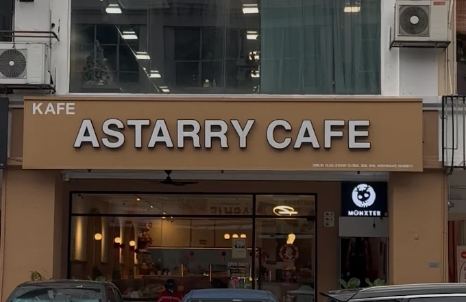Interior of Astarry Cafe Taman Connaught